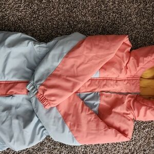 Swiss Tech Coral and Light Blue Kids Bodysuit